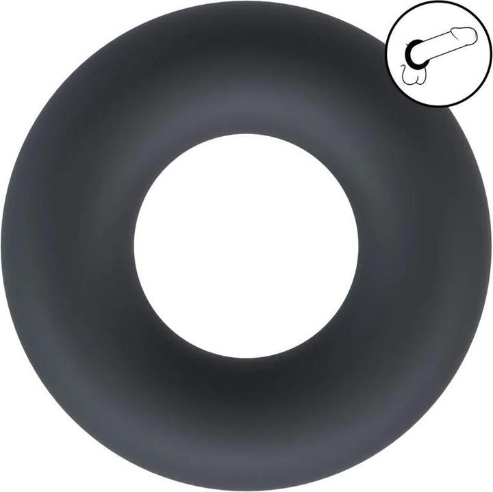 Actual product image Shots Solid Silicone Cockring - XS - Black (4 cm)