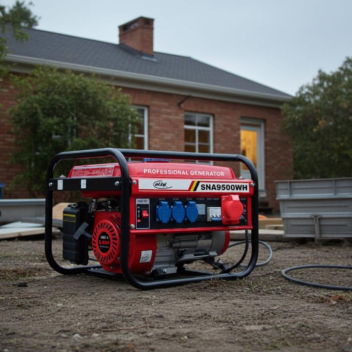 Produktbild Elta Tragbarer Benzin-Stromgenerator, 3x 230V, 1x 380V, 15 l (15 l)