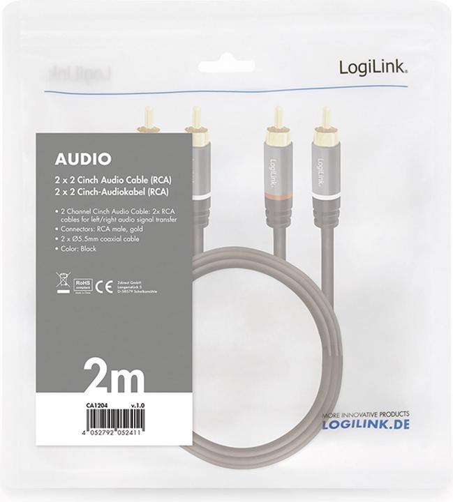 Produktbild LogiLink CA Cinch (2 m, Cinch)