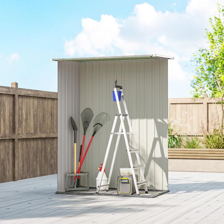 Actual product image Outsunny Equipment shed with mono-pitch roof
