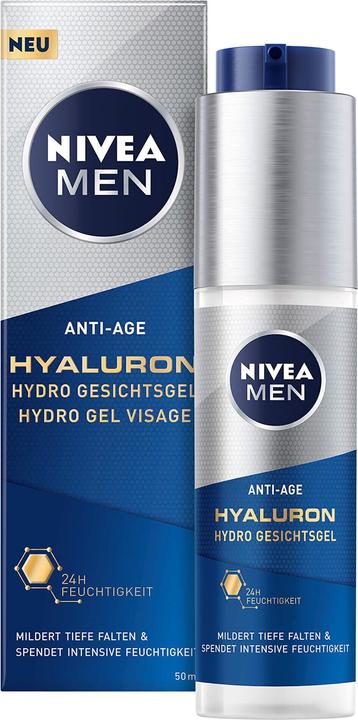 NIVEA MEN Anti-Age Hyaluron Hydro Gesichtsgel (50 ml, Face gel)