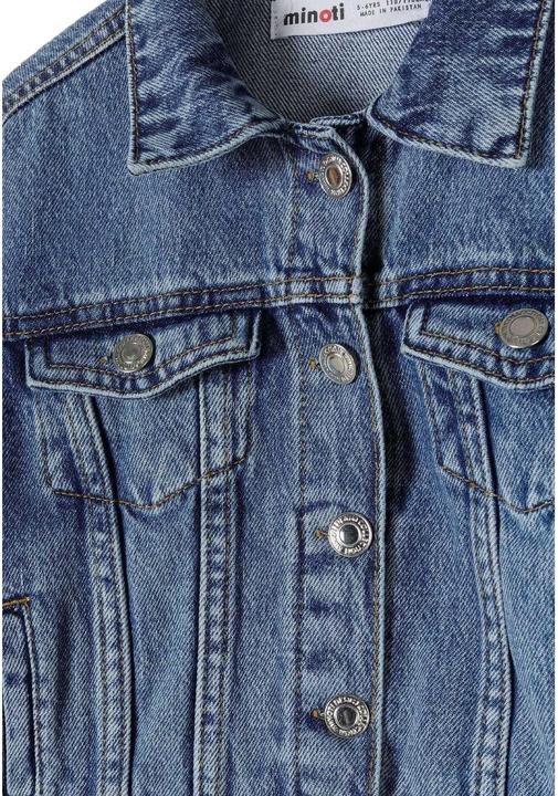 Actual product image Minoti Girls Plain Oversized Denim Jacket (128)