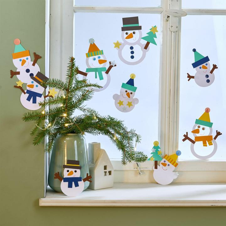 Produktbild Haba Bastelset - Fensterbild Schneemänner
