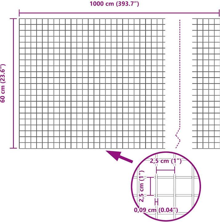 Produktbild vidaXL Gartenzaun