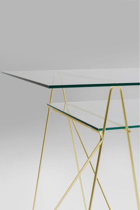 Kare Design Tisch Polar Messing Matt 8mm ESG