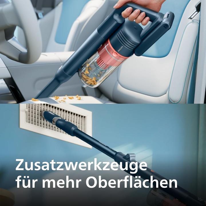 Image du produit Philips Aspirateur sans fil puissant, autonomie 60 min, embout LED, accessoires inclus