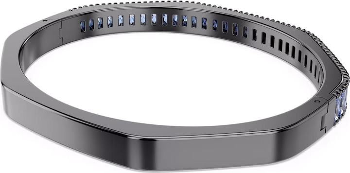 Immagine prodotto Swarovski Matrix Armreif Baguette Schliff Blau Rutheniert (17 cm, Metallo Swarovski)