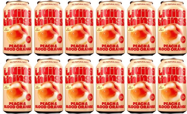 Immagine prodotto Living Things Pesca e arancia rossa (12 x 33 cl)