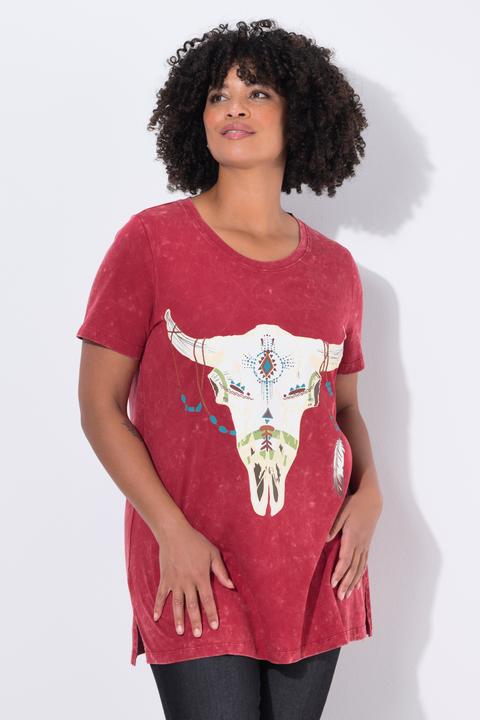 Produktbild Angel of Style T-Shirt, Comfort Fit, Kuhschädel-Druck (46)