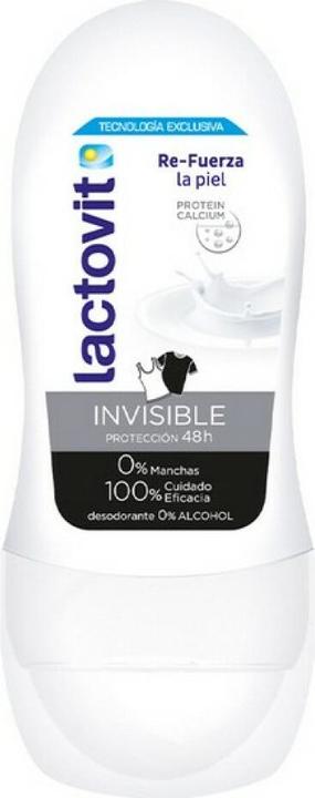 Lactovit INVISIBLE ANTIMANCHAS deo roll-on 50 ml (Roll-on, 50 ml)