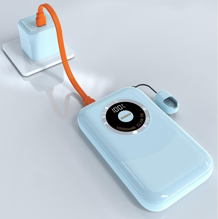 Actual product image Dudao Powerbank K21 Mini 10000mAh 22.5W USB-A / USB-C - blue (10000 mAh, 22.50 W, 37 Wh)