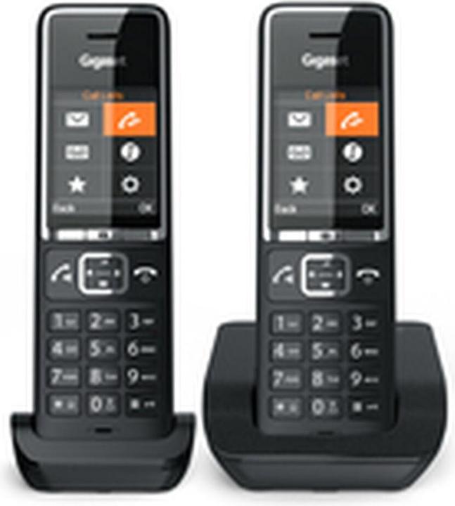 Gigaset WIRELESS PHONE COMFORT 550 DUO BLACK CHROME L36852-H3001-D204