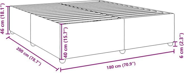 Image du produit vidaXL Bettgestell (180 x 200 cm)