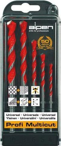 Produktbild Alpen Spiralbohrerset Multicut (4 mm, 5 mm, 6 mm, 7 mm, 8 mm, 9 mm, 10 mm)