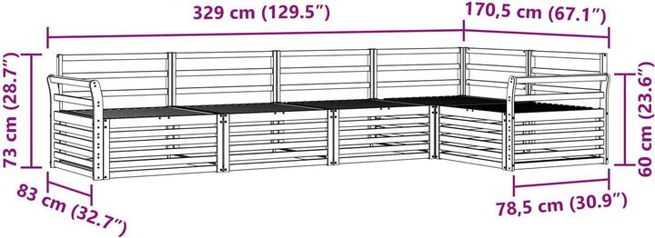 Produktbild vidaXL Outdoor-Sofa