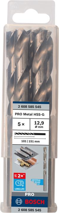 Actual product image Bosch Professional Zubehör PRO Metal HSS-G twist drill, 12.9 x 101 x 151 mm (12.9 mm)