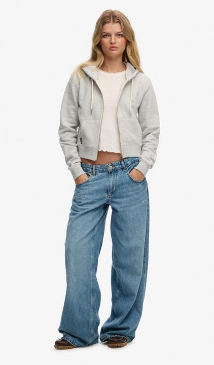 Produktbild Superdry Verkürzte Essential Kapuzenjacke mit Logo (M)