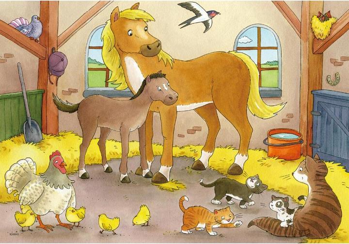 Produktbild Ravensburger Glückliche Tierfamilien (12 Teile)