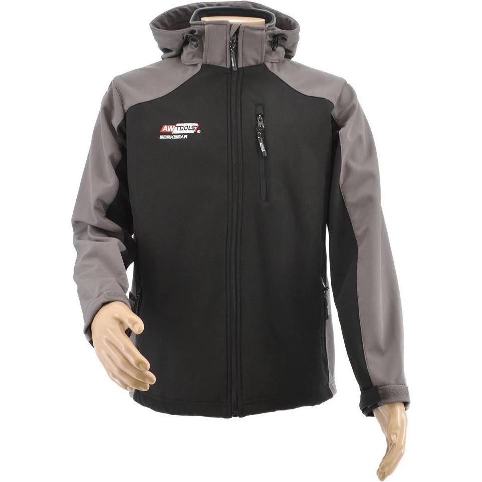 Awtools, Jacke, Softshell Jacke Sweatshirt T4/ Grau-Schwarz/ S (S), Grau, S