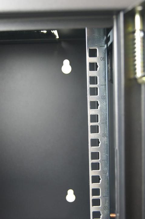 Produktbild Waytex 37483 Mini Network Case 10 Inch 6U Server with Glass Door with Lock Black, Black, Rack (10 Zoll Rack)