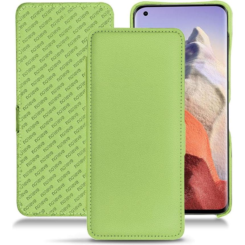 Noreve Lederschutzhülle horizontal (Xiaomi Mi 11 Ultra), Smartphone Hülle, Grün