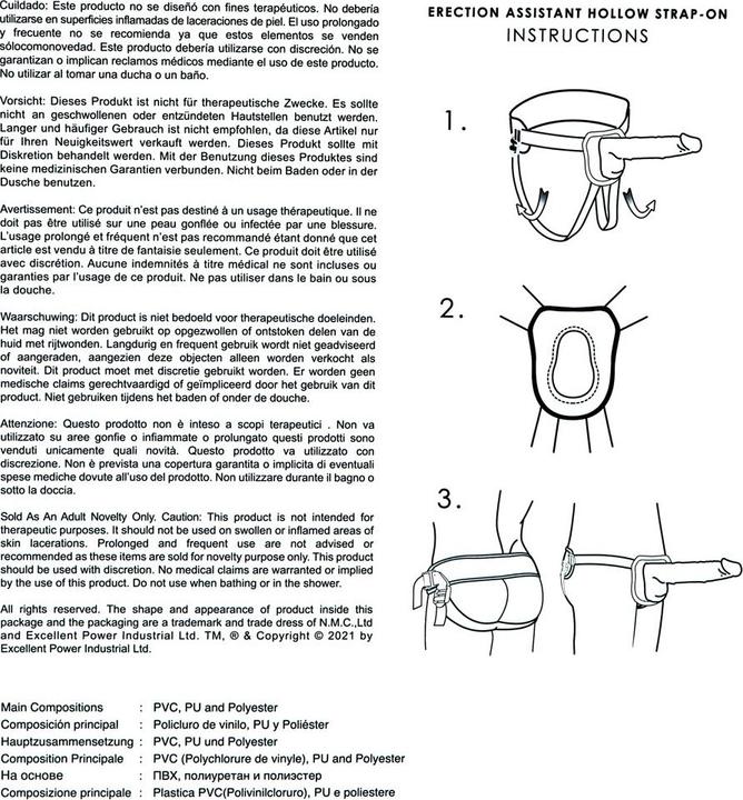 Actual product image Excellent Power Erection Assistant Hollow Strap-On
