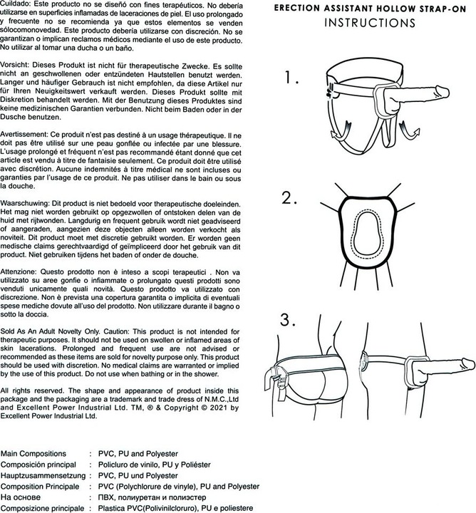 Produktbild Excellent Power Erection Assistant Hollow Strap-On