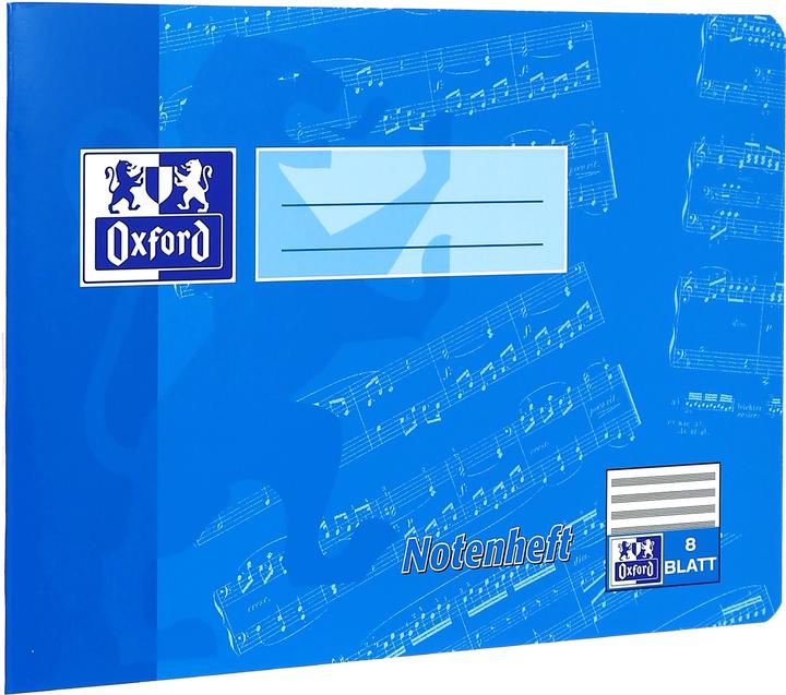 Produktbild Oxford Notenheft A5 (A5, Liniert, Harter Einband)