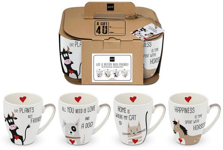 Produktbild ppd 4er Mug-Set With Friends (4x)