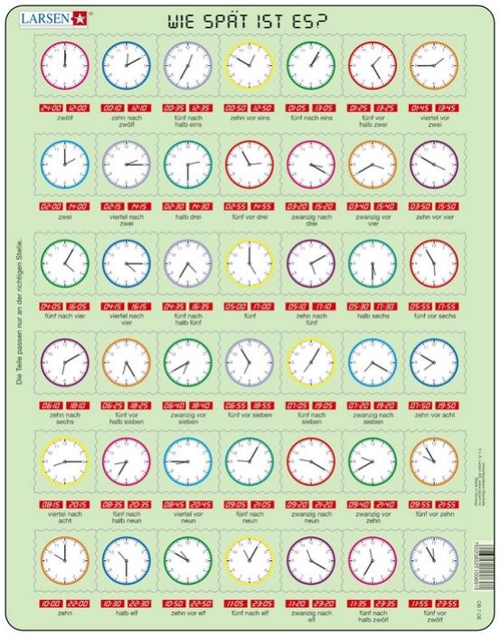 Produktbild Larsen Uhr-Puzzle (42 Teile)