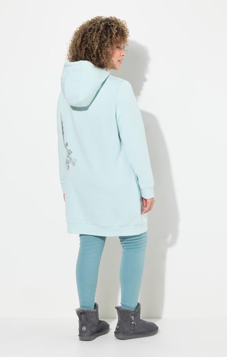 Produktbild Ulla Popken Hoodie, oversized, Gräser, Taschen, Langarm, Kapuzensweater (54)