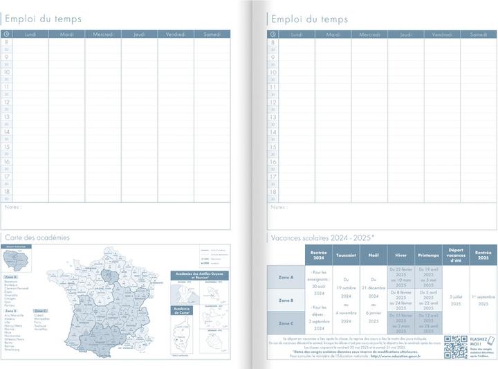 Image du produit Clairefontaine Agenda des enseignants (21 x 29,7 cm, Français)