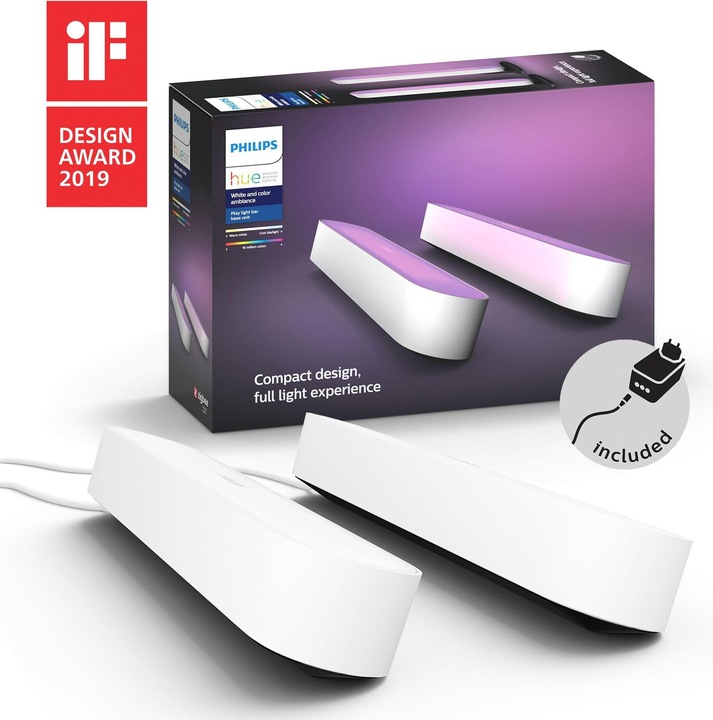 Image du produit Philips Hue Play kit de base + extension (530 lm)