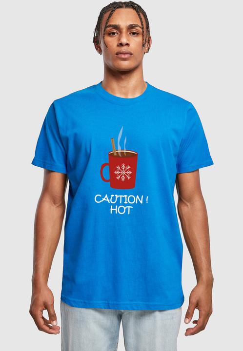 Produktbild Merchcode Caution Hot T-Shirt Round Neck - 116921 (L)