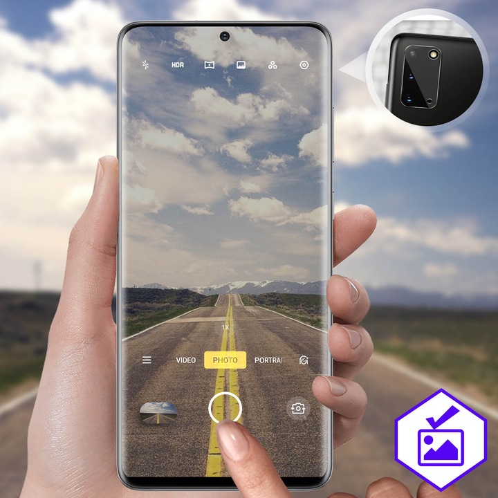 Actual product image Avizar Protective film, rear camera film, camera protection (1 Piece, Samsung Galaxy S20)