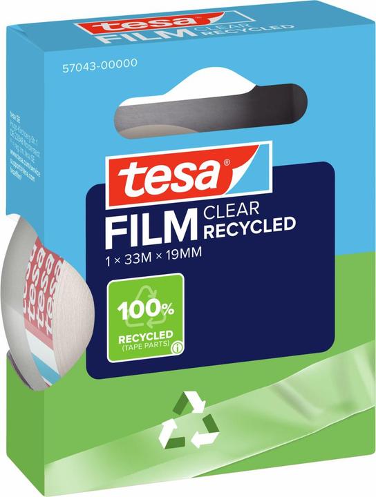 Produktbild tesa tesafilm ECO & CLEAR, lösungsmittelfrei und alterungsbeständig (19 mm)