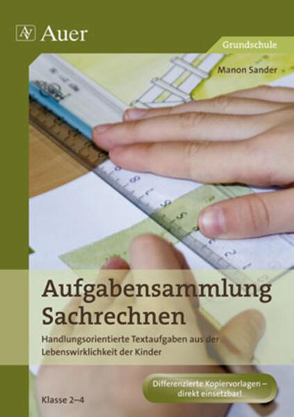 Produktbild Aufgabensammlung Sachrechnen Klasse 2-4 (Deutsch, Manon Sander, 2010)