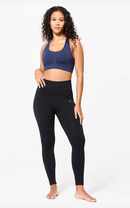 Image du produit Kimjaly Brassière bretelles croisées maintien léger Femme, Bleu foncé (M)