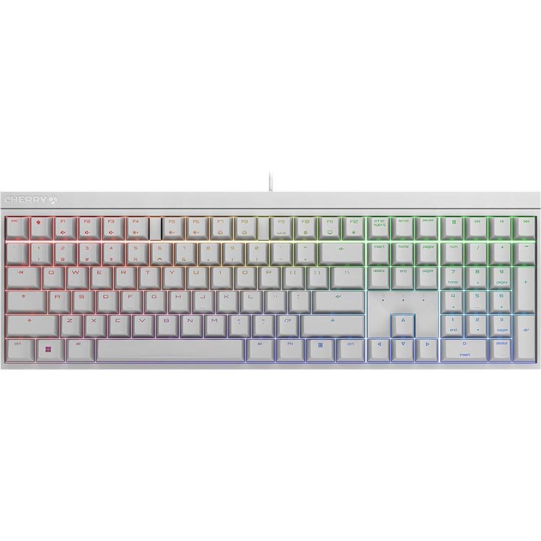 CHERRY xtrfy MX 2.0S (DE, Kabelgebunden), Tastatur, Weiss