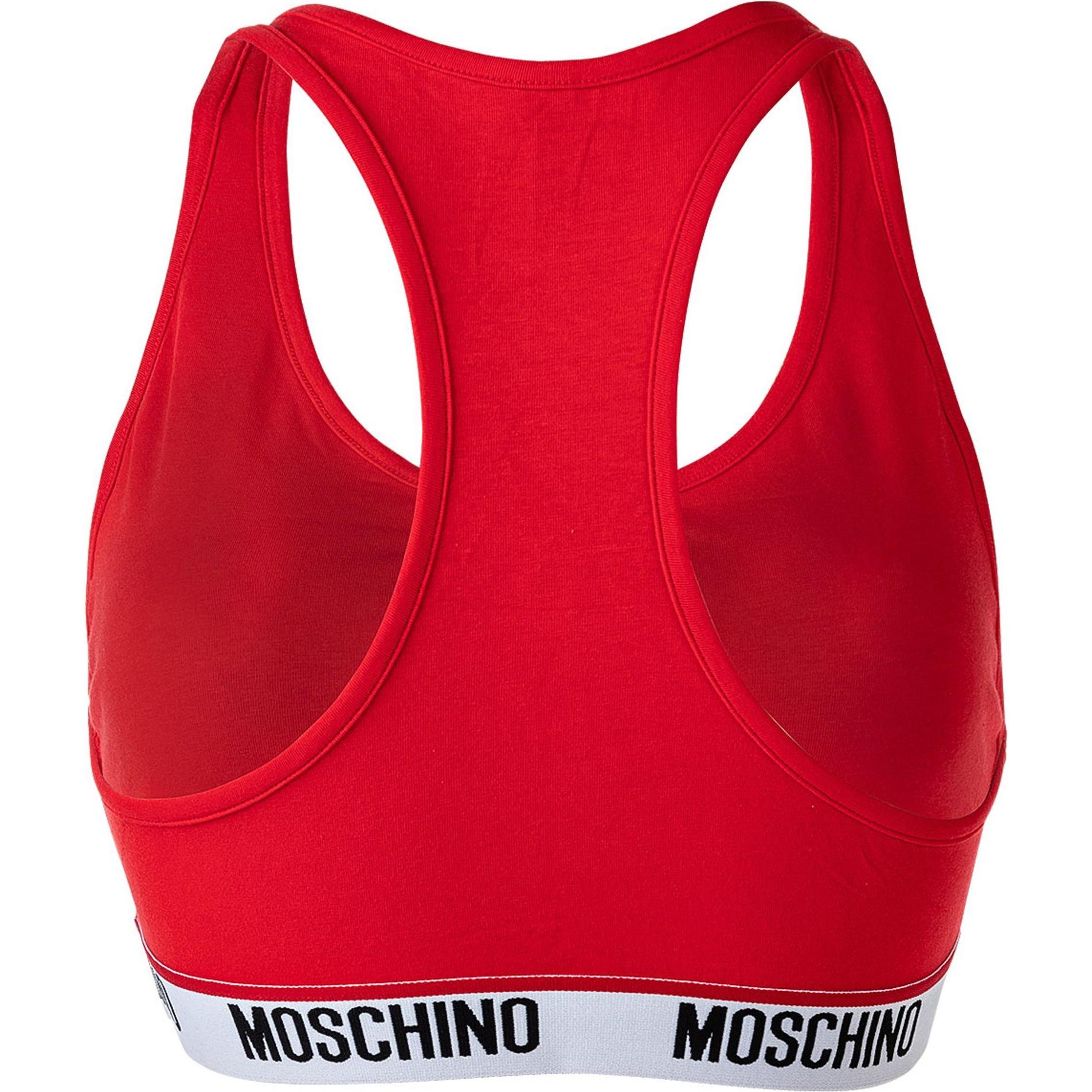 Thumbnail - Moschino, BH, Bustier Sportlich Bequem sitzend, Rot, (M)