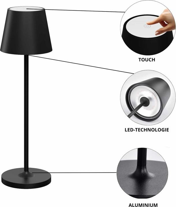 Image du produit Luxula Lampe de bureau à LED rechargeable (200 lm)