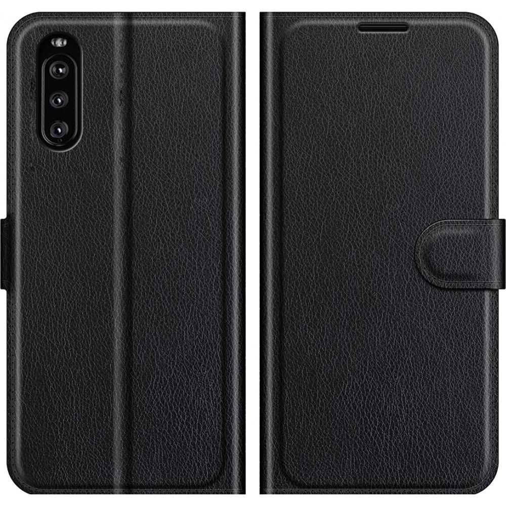 Thumbnail - Screenguard Sony Xperia 10 III Leather Guard Lederhülle (Sony Xperia 10 III), Smartphone Hülle, Schwarz