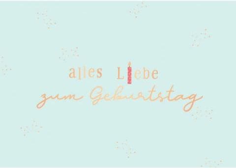 Produktbild Geburtstagskarte einzigARTig, Alles Liebe zum Geburtstag (1 Stk.)