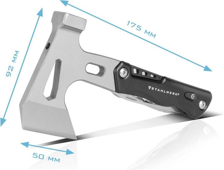 Image du produit Stahlwerk Outil multifonctionnel Kit de survie avec couteau de poche Lampe de poche LED (10 Fonctions)