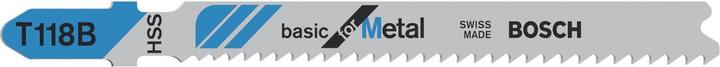 Bosch Professional Zubehör Stichsägeblatt T 118 B Basic for Metal