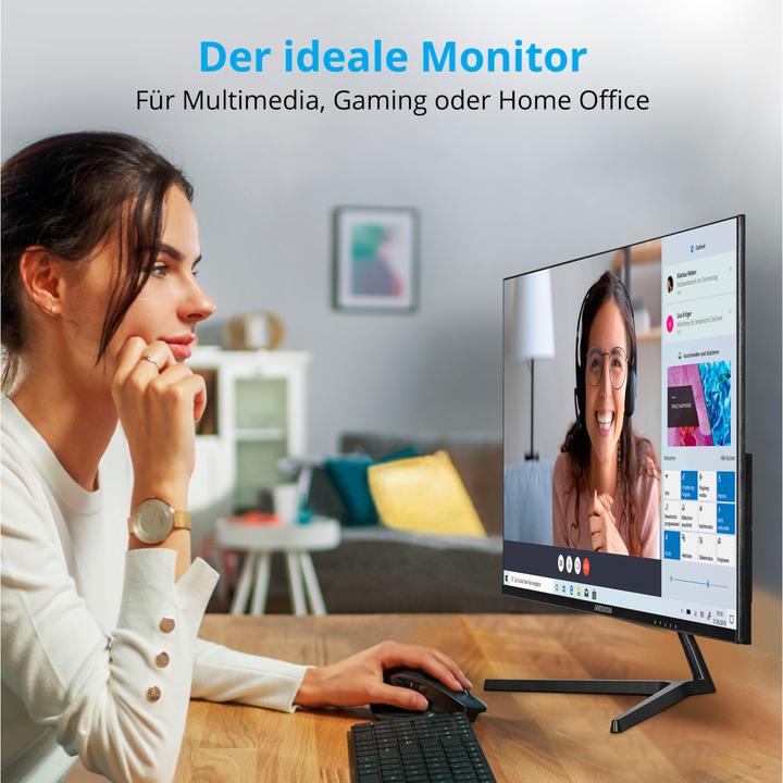 Produktbild Medion AKOYA® P52218 (MD 20150) WIDESCREEN MONITOR 54,6 cm (22"), Full HD Display, HDMI und rahmenloses De (1920 x 1080 Pixel, 22")