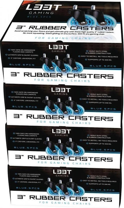 Image du produit L33T Roulettes pour chaises de jeu