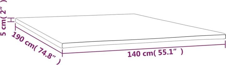 Actual product image vidaXL Ljiljana (140 x 190 cm)