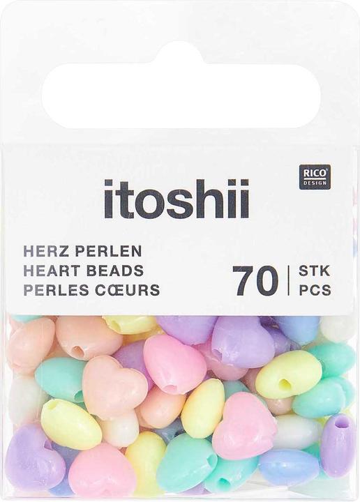 Rico Design itoshii Perlen-Set "Herzen Pastell"
