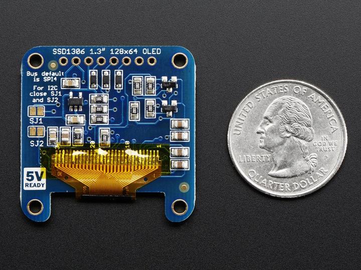 Actual product image Adafruit 938 - Display - - OLED - 3.3 cm (1.3 inch) - 128 x 64 pixels - Monochrome (Display)